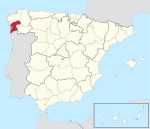 Pontevedra in Spain (plus Canarias)